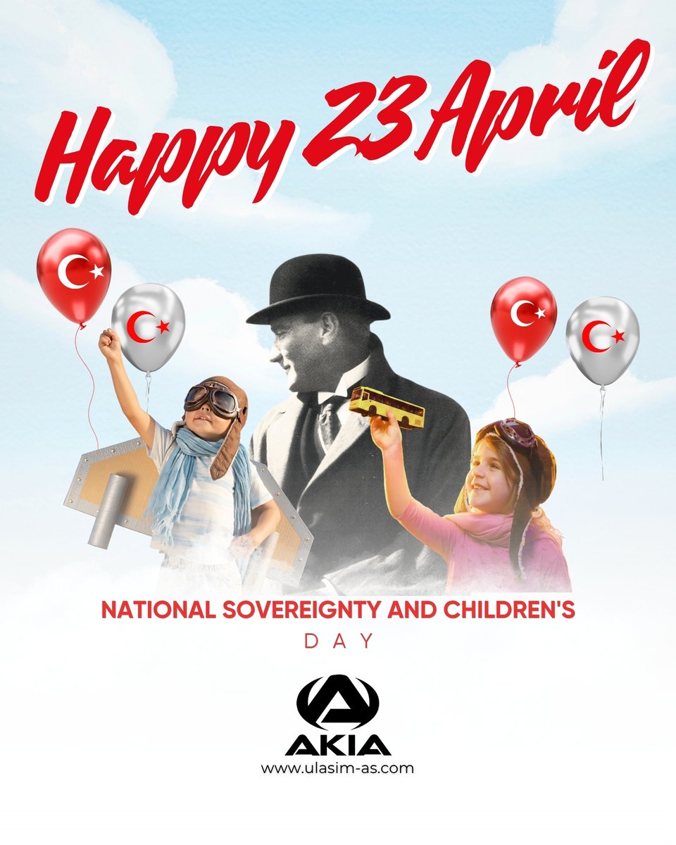 ulasimas_tr's tweet photo. 23 Nisan Ulusal Egemenlik ve Çocuk Bayramı Kutlu Olsun! 🇹🇷
***
Happy 23 April National Sovereignty and Children's Day!🇹🇷 https://t.co/HwL225f2x5