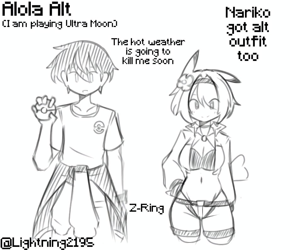 Alolan alt doodle

got to play pokemon ultra moon at the cost of reality breaking apart and low fps

also the pikachu is here