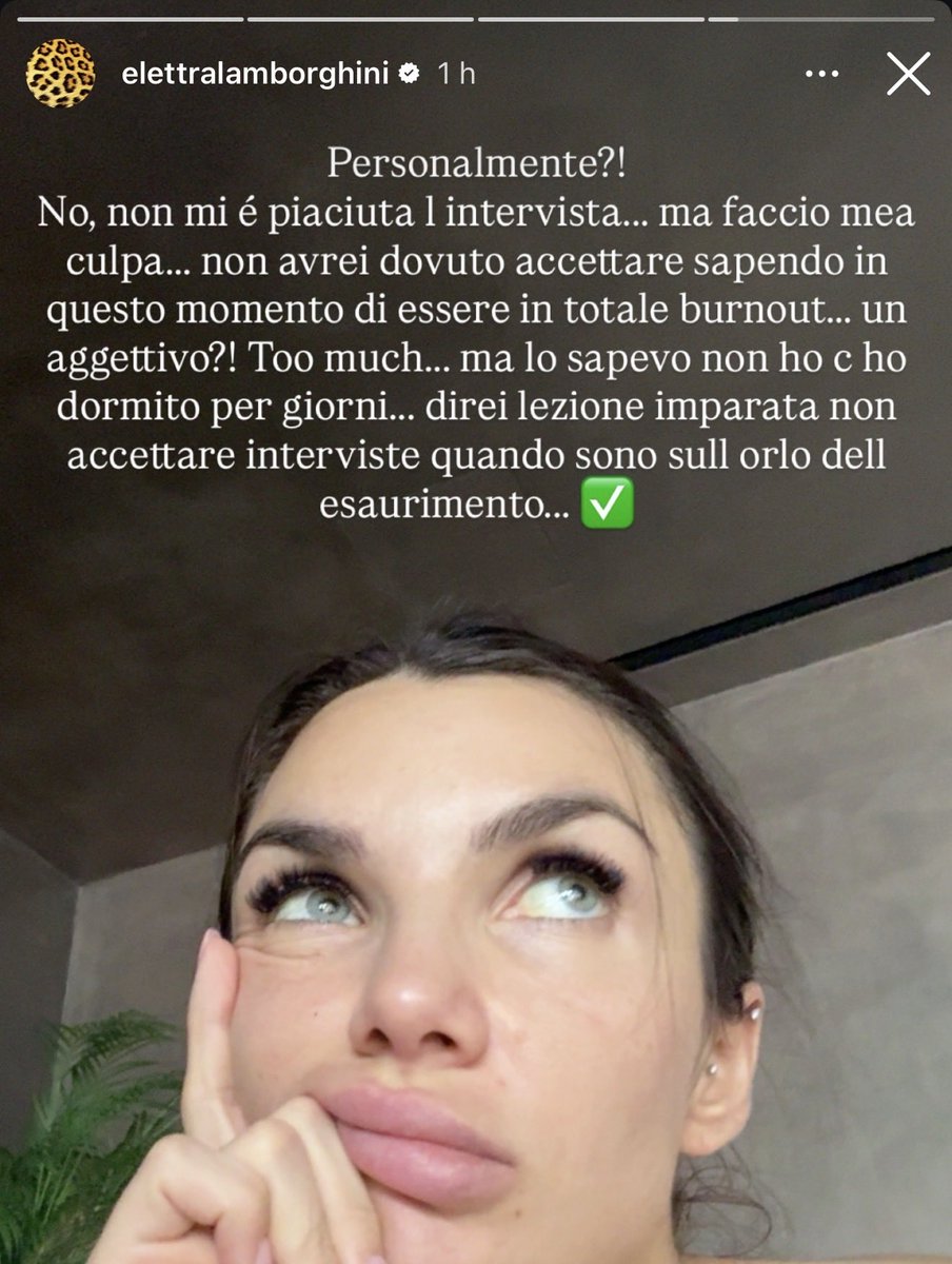 Elettra Lamborghini commenta la sua intervista a #Belve