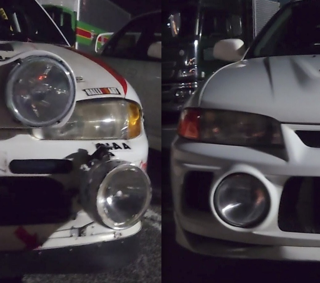 『スピカレーシング通信』

先日のオフ会で
走場四駆郎くんというエボ乗りと出会った

車種やカテゴリーは全く違うが
車を見た瞬間から熱いものが
伝わってきた

ホイール
フォグランプ
ステッカー

いろいろ共通するものがあったが、なにより"峠"の話題で盛り上がったことが嬉しかった

ありがとう✨