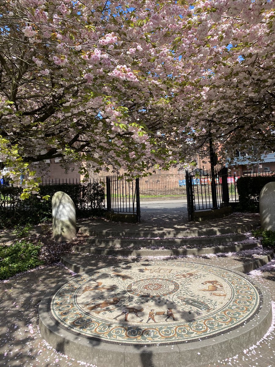 jude64778's tweet image. #Cherryblossom #Mosaic Looking towards the Cherry 🍒 blossom arch in the Roman Gardens in #Shitchester