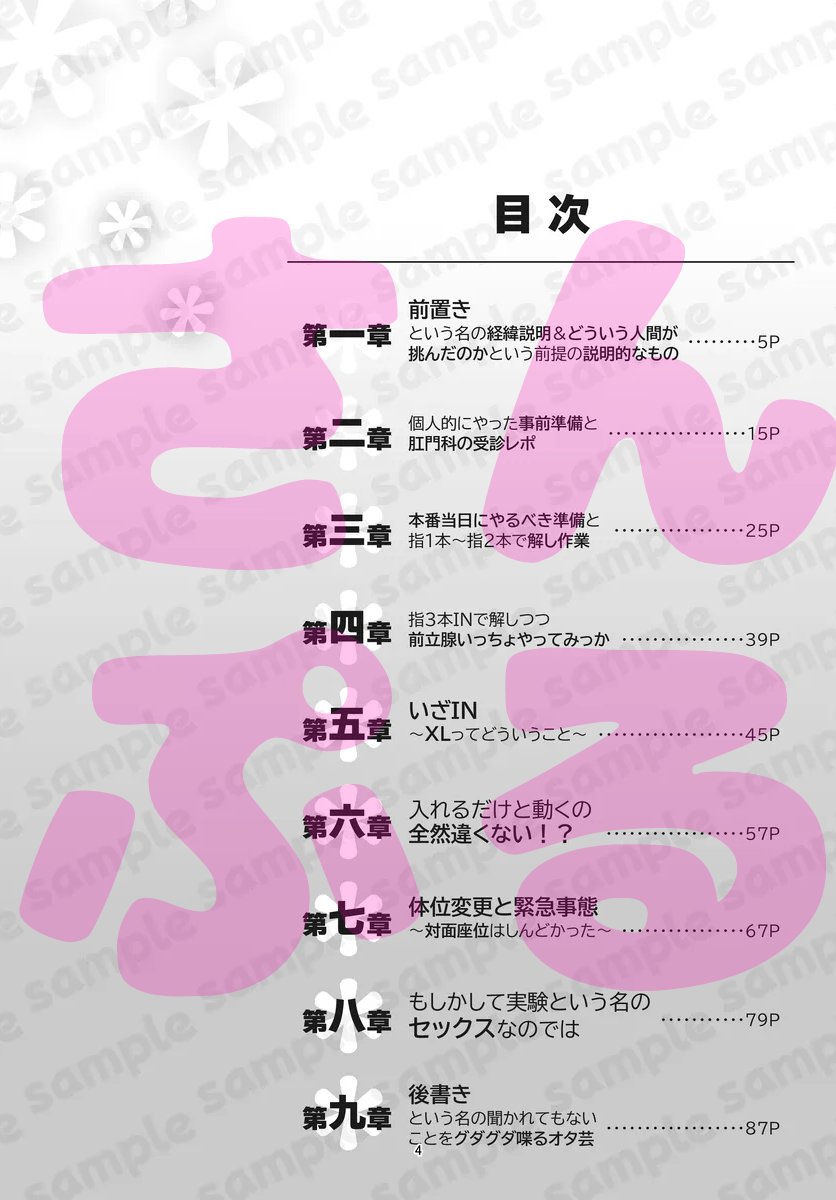 ご存知の方も多いかと思いますけど真面目に言語化した本出してましてですね、なんかしらのお役に立てていただければ幸いです(？)
今在庫なくて、体位実験のやつかセカンドバージン編()かOPEN THE GATEのシリーズ新しいの出るときにまた刷りますゆえ
さんぷるツリーに貼っときます