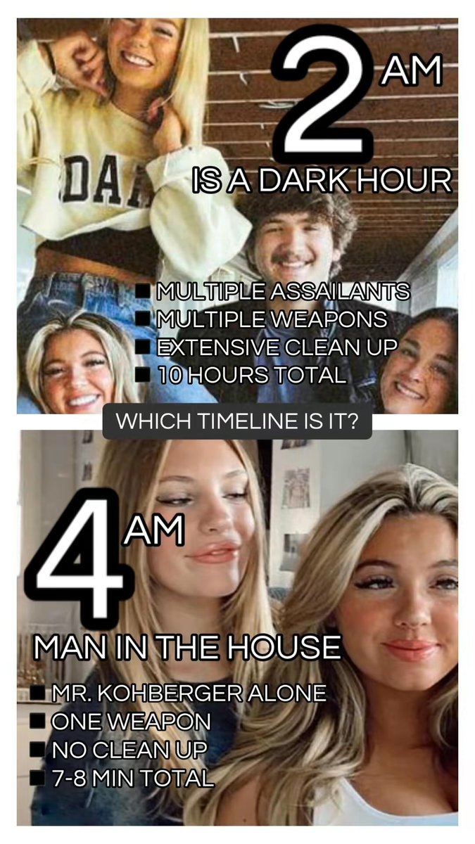 supastarVIBEZ's tweet image. 🔲 “BROKEN PLEA” by Mr. Christopher Whitcomb • The Explosive Search for TRUTH behind the Idaho Murders 

◾️”There were 2 other roommates in the house, and they were already asleep.”

◾️Did the crimes occur at 2AM or 4AM? And they slept thru all of it? 

#bryankohberger #idaho4