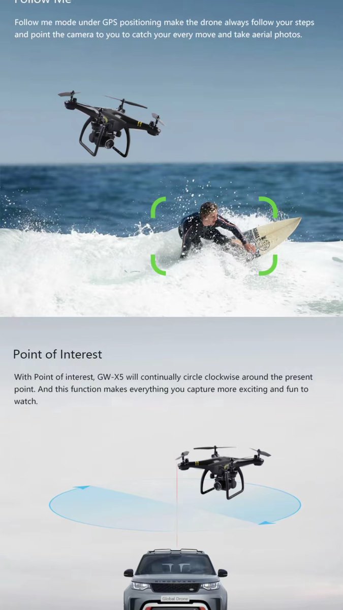 WasOneLegWonder's tweet image. Must-Have Drone Features!
Check out this 5G Image Transmission ESC Camera! It features GPS Position and Smart Auto Return to Home (RTH), ensuring your drone has accurate positioning.
#JabulaAndCo #OnlineStore #TechAccessories
#ShopOnline #GadgetsYouNeed