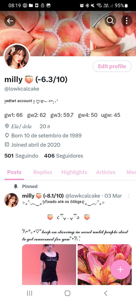 milly 🍑 (-6.3/10) tweet media