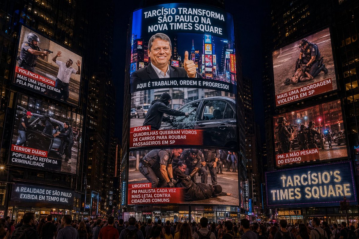 Toma tua Times Square, Tarcísio!