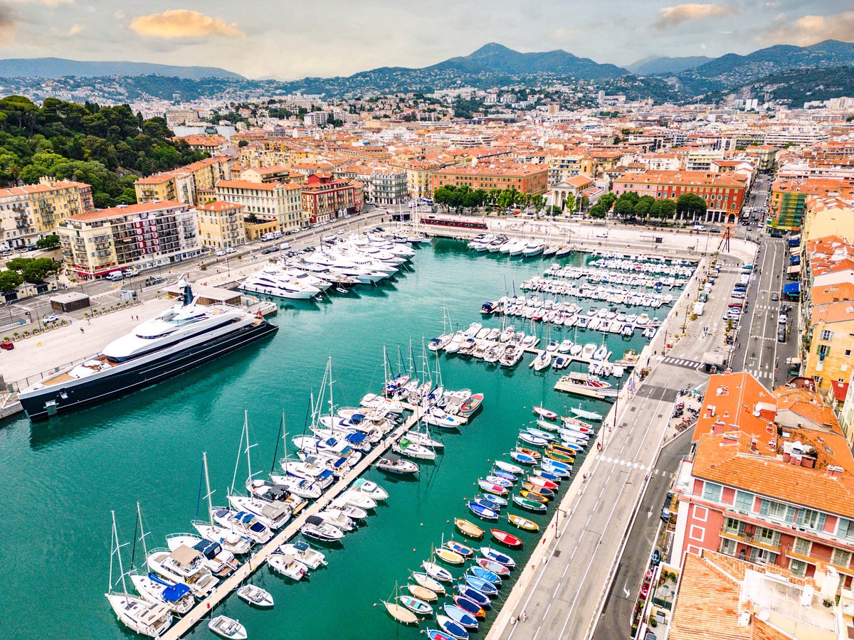 Set Sail: istockphoto.com/portfolio/bob_… #Europe #France #Nice #PortdeNice #French #Riviera #port #Mediterranean #Cotedazur #marina #boats #yachts #sailboats #city #dock #aerial #colors #architecture #gettyimages #travelpics #travelphotos #summer #vacation #destination #stockphotography