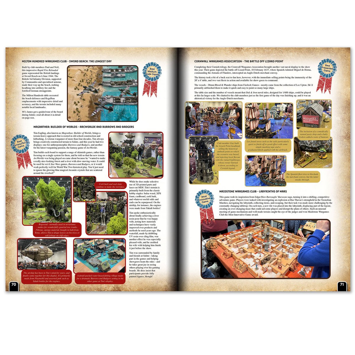 WargamesIll's tweet photo. We're finishing off our Salute 53 report. It'll feature in the June issue of Wargames Illustrated, but will be available online, for WiPrime Members, this Friday!

Join WiPrime: https://t.co/LMwJK628un

#WiPWednesday #WorkinProgressWednesday #Wargaming #Wargames #Tabletop https://t.co/hwq0nCy7MJ
