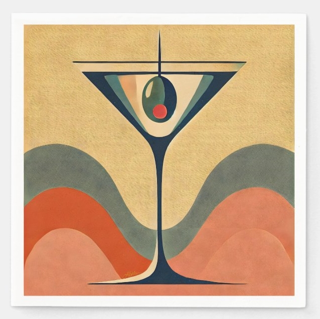 LeeHillerDesign's tweet image. 💚🩷🫒🍸🫒 🩷💚 
Mid Century Modern Art "pimento olive martini waves" #napkins
Item: zazzle.com/mid_century_mo…

#martini #modernart #midcenturymodern #barware

#midcentury Napkin Collection: zazzle.com/collections/mi…