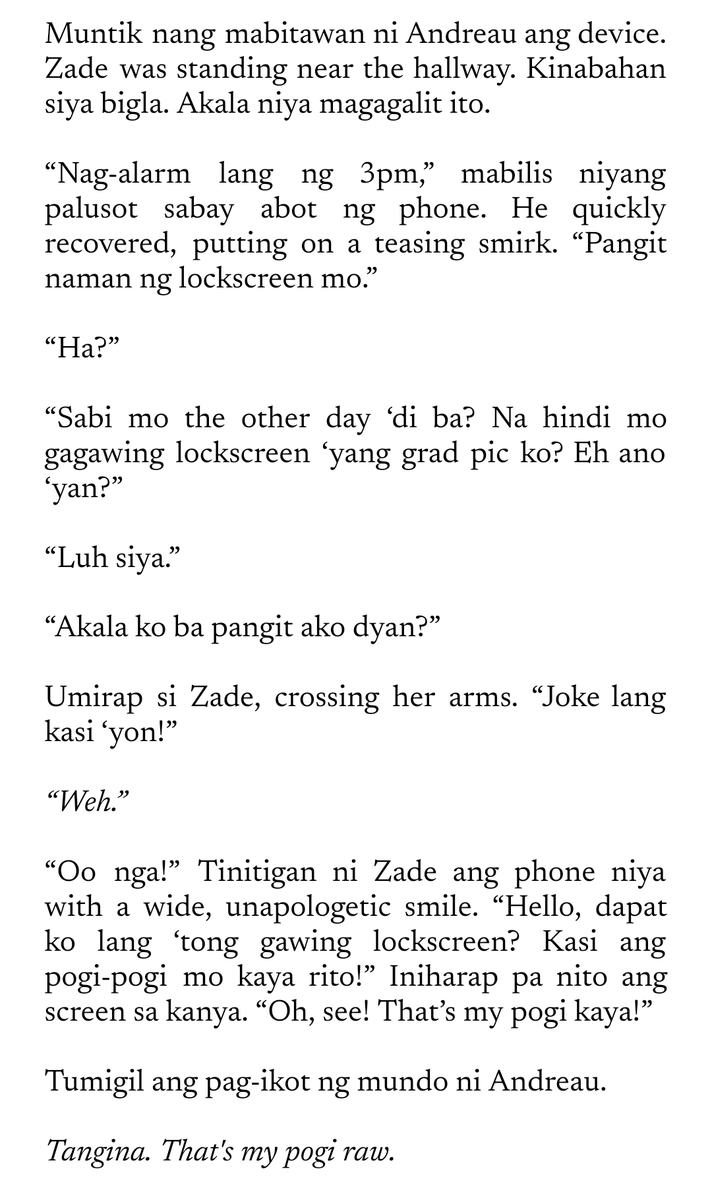 lengwrites's tweet photo. may nagrequest ng short fic about sa reaction ni andreau nung makita niyang lockscreen ni zades ang sablay gradpic niya so... here you go 😊 https://t.co/UCY2hYC0cA