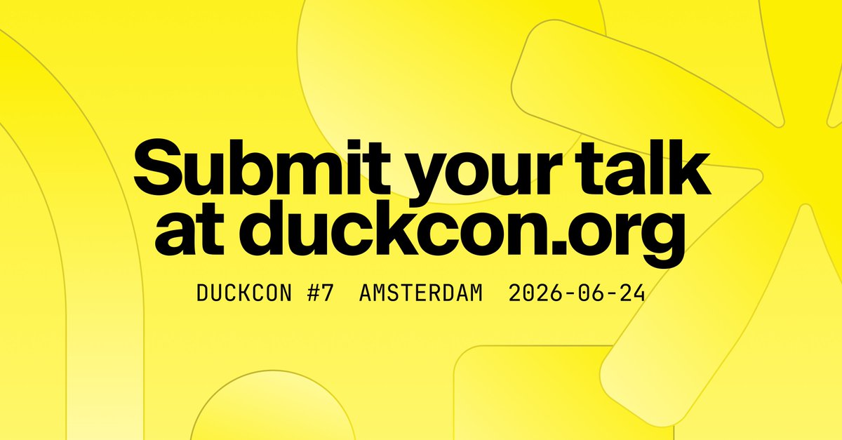 DuckDB tweet media