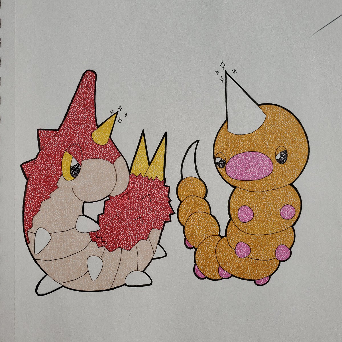 Flaaffity's tweet image. Inktober prompt: rivals
#pokemon #art #inktober