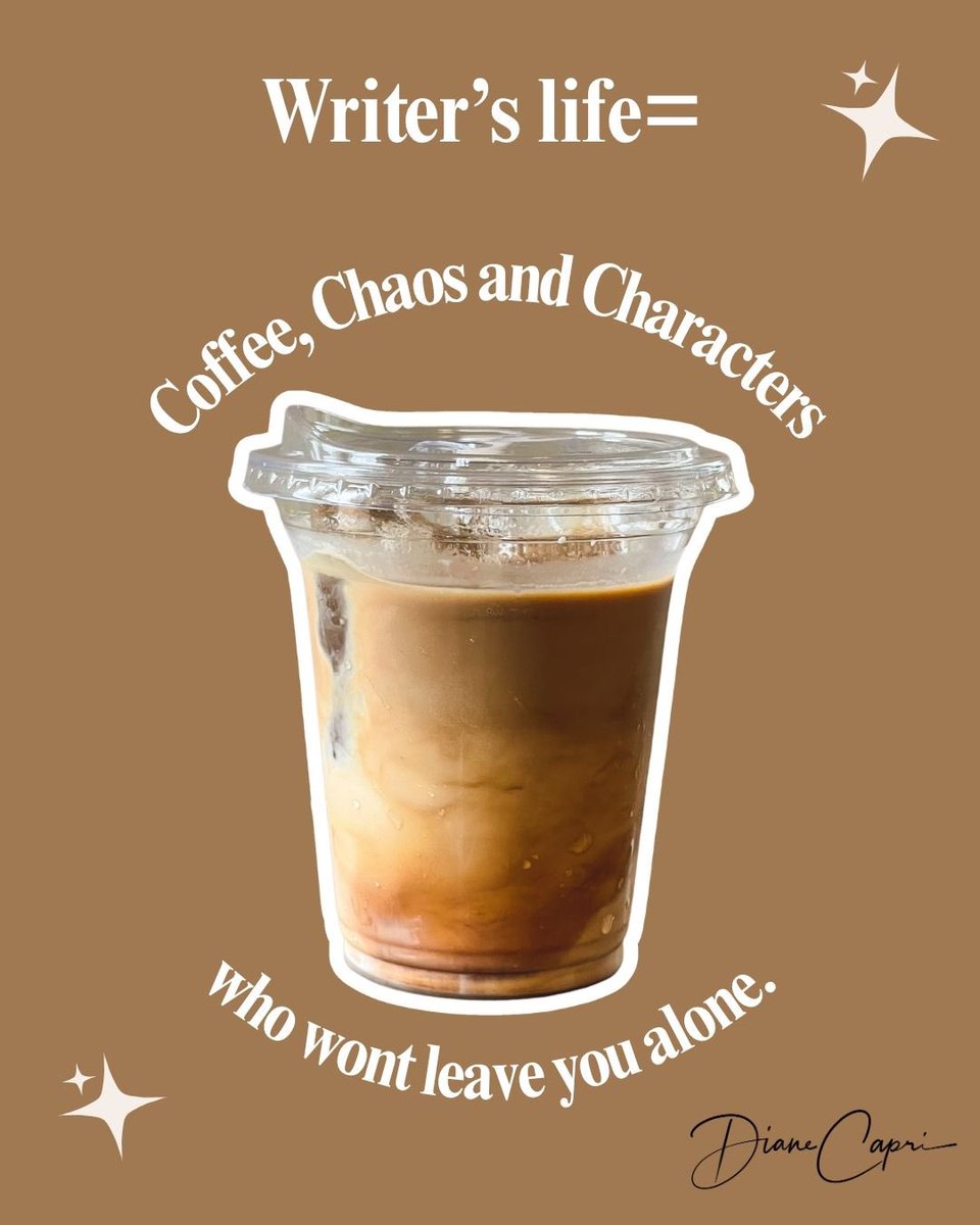 DianeCapri's tweet image. Powered by caffeine ☕
Surrounded by chaos 😅
Haunted by fictional characters 👀

Just writer things…

#writerofig #authorofinstagram #coffeeandbooks #coffeeislife