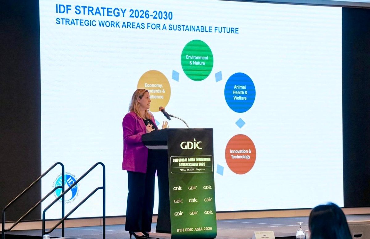 FIL_IDF's tweet photo. Strong discussions at #GDICAsia2026 on global dairy trends and market realities. FIL-IDF Director General was glad to contribute and connect with stakeholders across Asia and beyond as these conversations continue globally. #IDFDairyVoice https://t.co/VQEFcDbrmp
