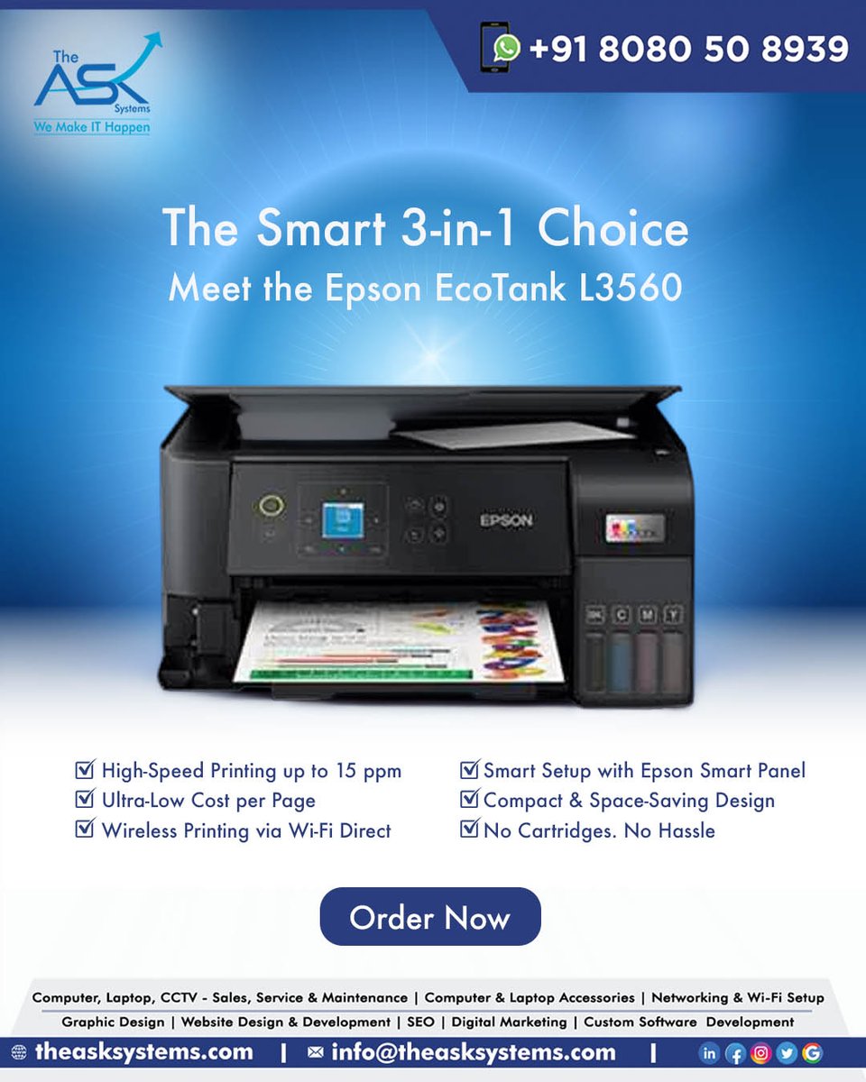 theasksystems's tweet image. 𝗪𝗵𝗲𝗻 𝗽𝗲𝗿𝗳𝗼𝗿𝗺𝗮𝗻𝗰𝗲 𝗮𝗻𝗱 𝘀𝗮𝘃𝗶𝗻𝗴𝘀 𝗺𝗮𝘁𝘁𝗲𝗿, 𝗘𝗽𝘀𝗼𝗻 𝗘𝗰𝗼𝗧𝗮𝗻𝗸 𝗟𝟯𝟱𝟲𝟬 𝗱𝗲𝗹𝗶𝘃𝗲𝗿𝘀 𝗯𝗼𝘁𝗵 𝘄𝗶𝘁𝗵𝗼𝘂𝘁 𝗰𝗼𝗺𝗽𝗿𝗼𝗺𝗶𝘀𝗲.

#SmartIntercom #CCTV #SecurityTech #DigitalSecurity #HomeSafety #IntercomSystem #GoaBusiness #GoaTech #NorthGoa