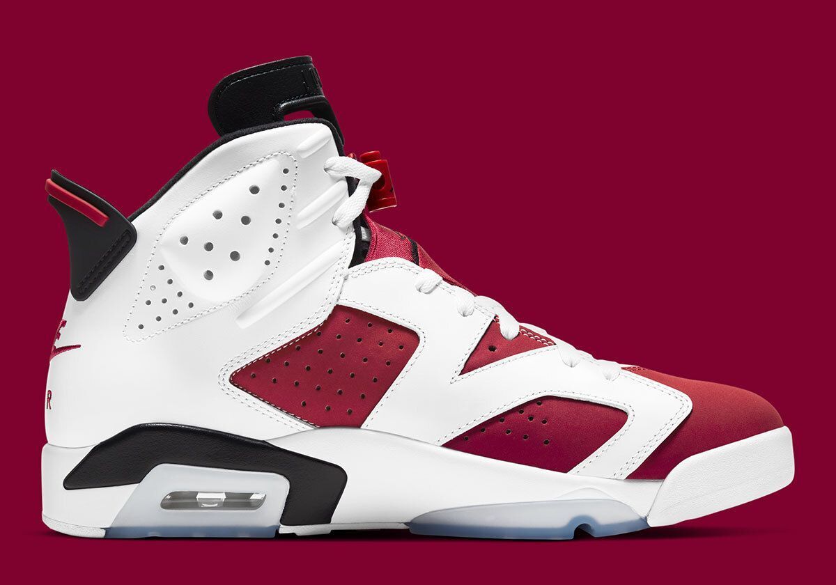 SneakerAlertHD's tweet photo. Air Jordan 6 “Carmine” Returns Next Year 🔴⚪️ https://t.co/RKe3N6oxLS
