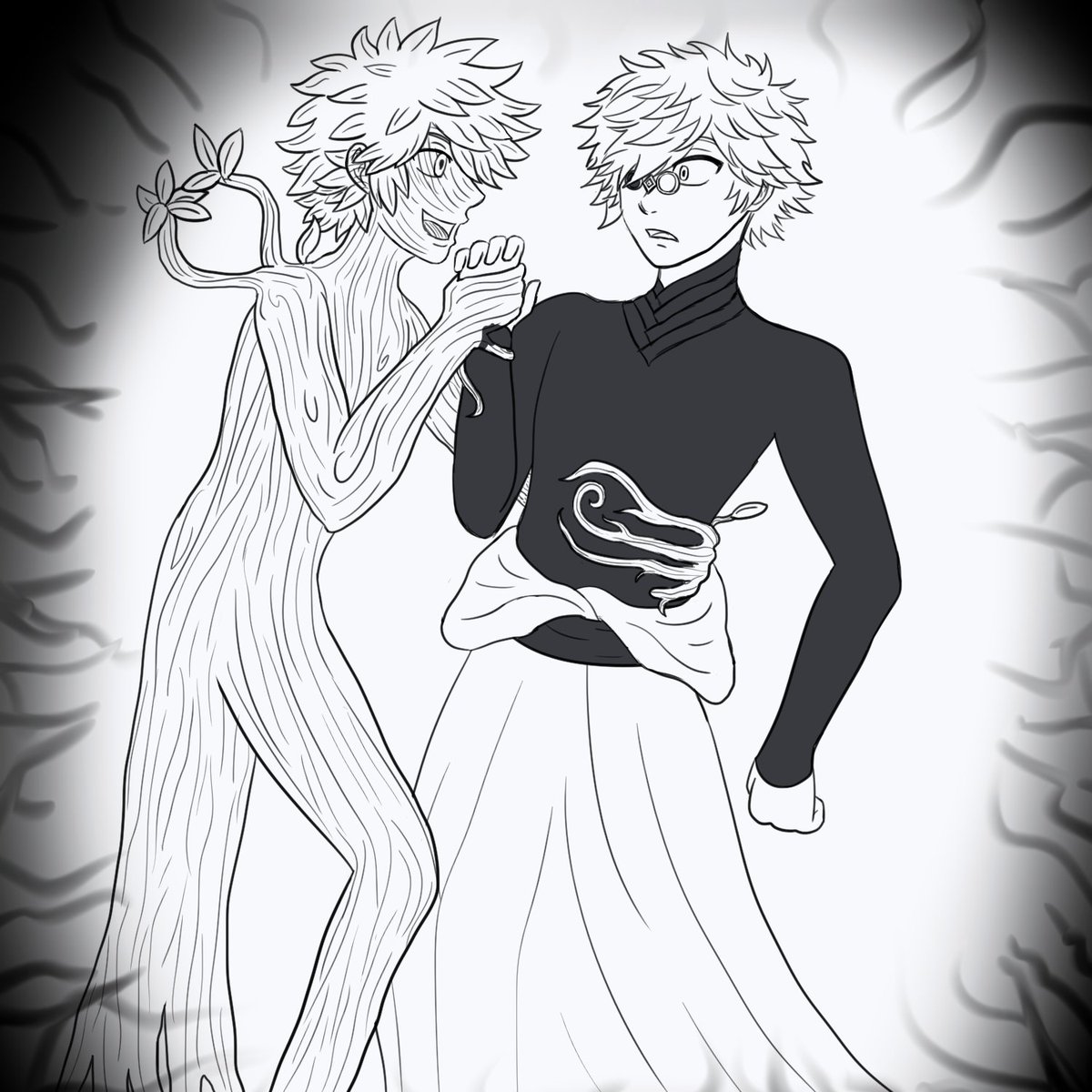 animenotaizai's tweet photo. "Be happy."
(It doesn't look as good as I imagind it, oh well!
“His” eye is a silverwood seed if you're wondering)
#wha #whaspoilers #witchhatatelier #tbna #spoilers #tongariboushinoatelier #qifrey #silvertree https://t.co/FSE7FSL8nS