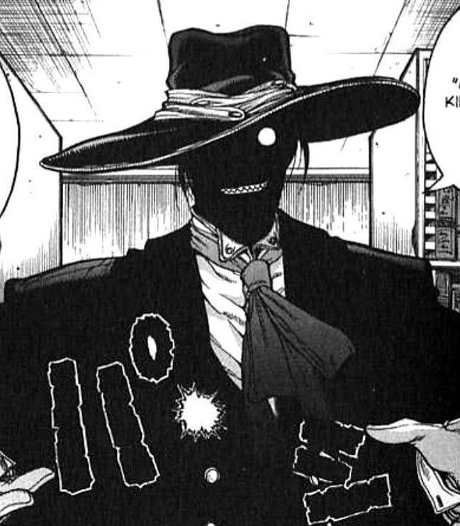 HORMIGA_RETURNS's tweet photo. y por eso el diseño de alucard  es uno de mis favoritos del anime porque aplica esto de manera  genial https://t.co/sSdBO7qiWd