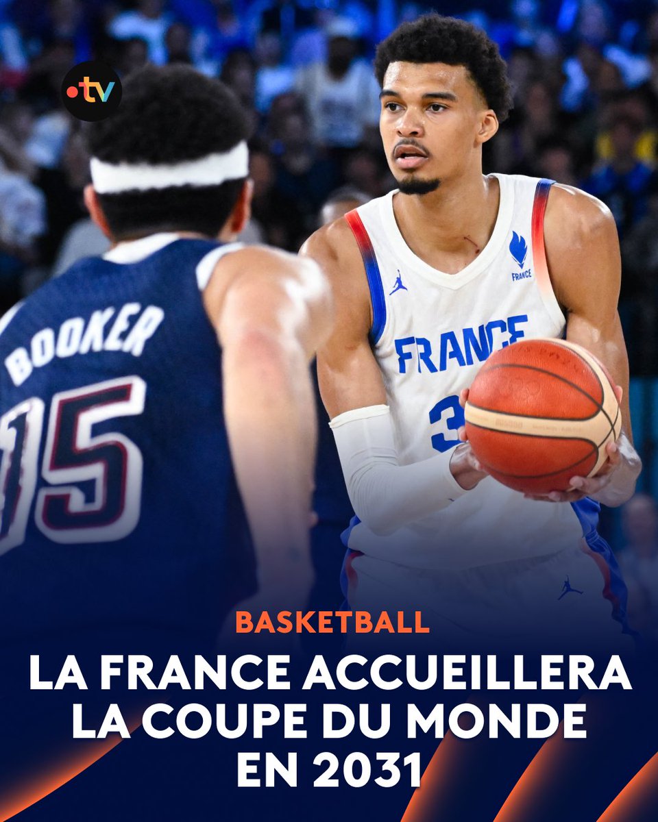 francetvsport's tweet image. 🏀 #Basketball | 🏟️ Un événement inédit dans l'Hexagone !

🇫🇷 La France accueillera pour la première fois une Coupe du monde de basketball, du 29 août au 14 septembre 2031. Les matchs auront lieu à Paris, Lille-Villeneuve-d'Ascq et Lyon.