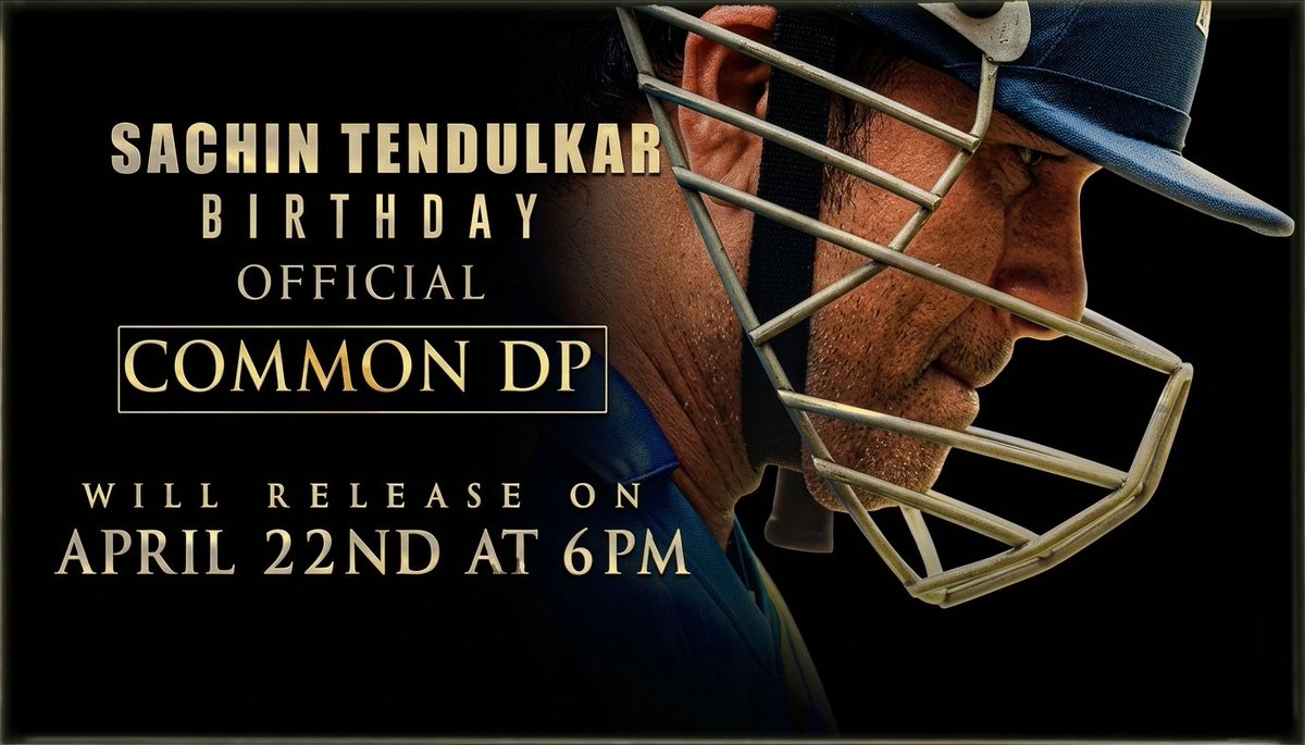 TrendsSachin's tweet image. "Sachin Tendulkar Birthday CDP 2026" Will Be Revealed On April 22nd (Today) At 6:00 PM 🔥

Stay Tuned For #SachinBirthdayCDP! @sachin_rt 

#SachinTendulkar #GodOfCricket