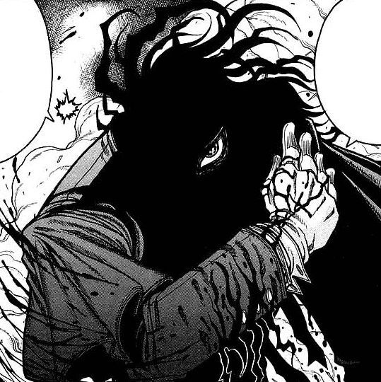 y por eso el diseño de alucard  es uno de mis favoritos del anime porque aplica esto de manera  genial