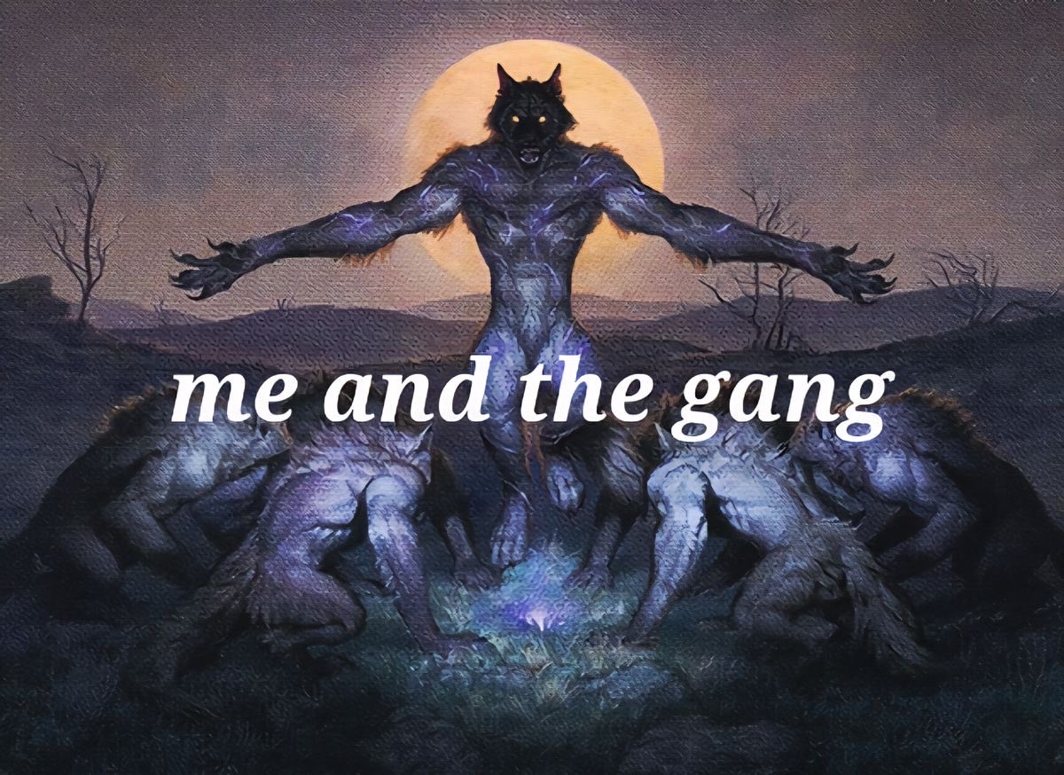 creepywillbyers's tweet image. #hottake I think all Party members would have a werewolf faze. Some would be like I Am a Werewolf, there is a wild wolf inside me. And for some. It’s oh no it’s a full moon tonight I hope I won’t get hunted by a big scary werewolf 🥺. Send tweet.