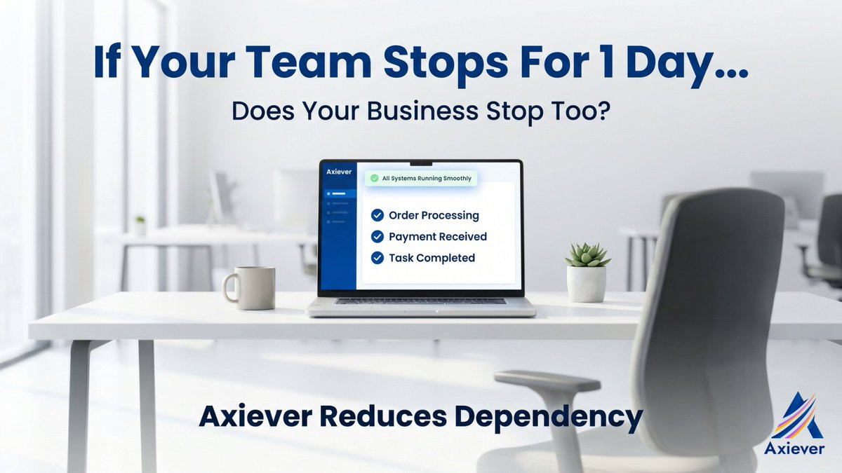 AxieverInc's tweet image. Your team deserves breaks.
Your business shouldn’t need them.
Remove bottlenecks.
Automate what matters.

Start here 👉 axiever.com
#OperationalEfficiency #AutomationTools #BusinessSystems #Entrepreneurs