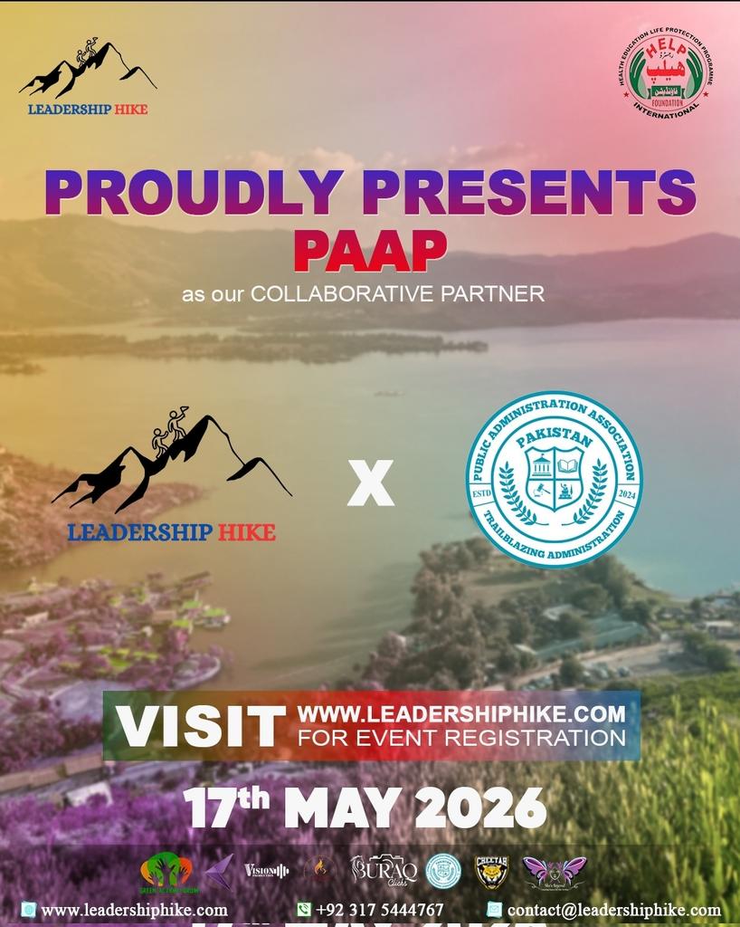 hike_leade73926's tweet image. Where leadership meets action.
Proud to collaborate with PAAP 🇵🇰 — empowering future leaders &amp;amp; changemakers.
🤝 Leadership Hike × PAAP
📅 17 May 2026
🌐 leadershiphike.com⁠�
#LeadershipHike #LeadTheWay #RiseAndLead