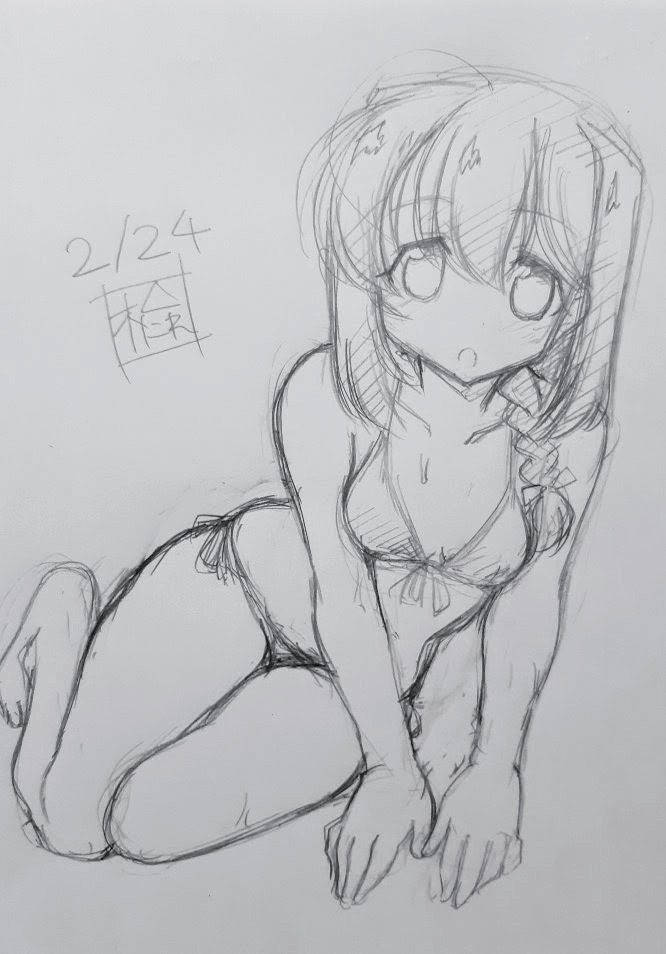 #なんの脈絡もなく水着イラストを再掲して最近フォローしてくれたフォロワーを怖がらせましょう 