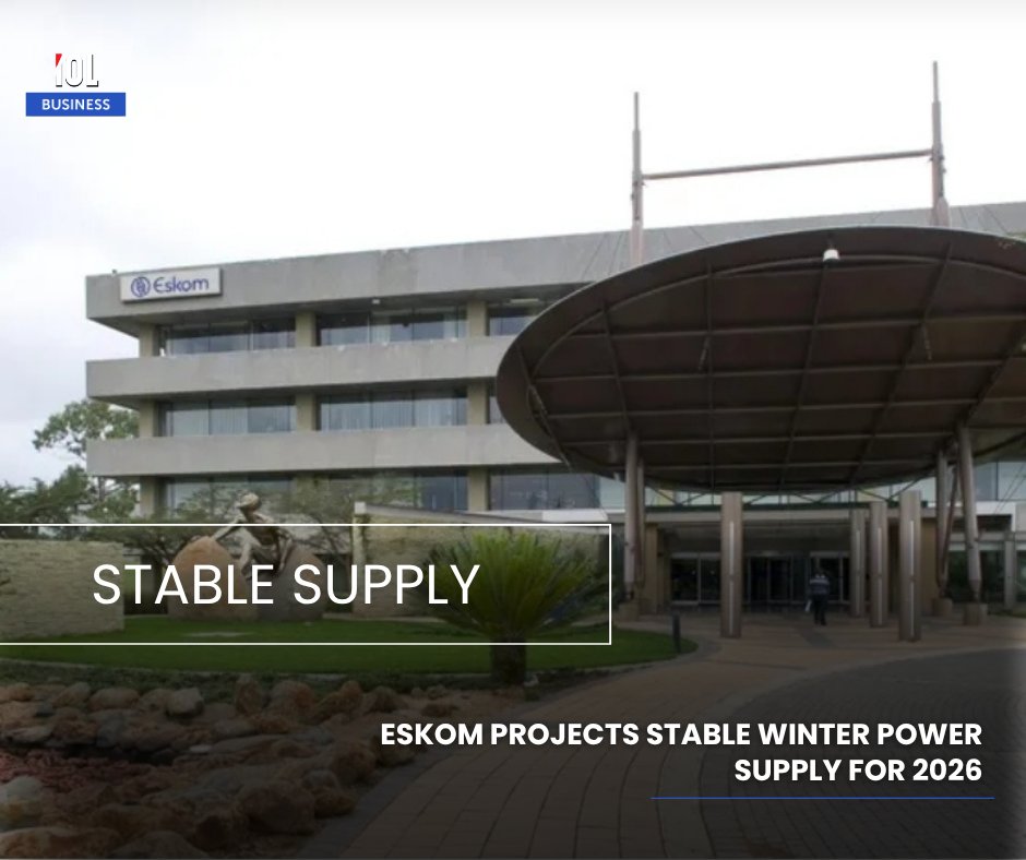 IOL's tweet image. Eskom says it is entering the 2026 winter season with a resilient power system, projecting continued energy stability from April 1 to August 31.
#business #Eskom #winter #season #stable #power #supply #energy
Read on tinyurl.com/2fzswe4y