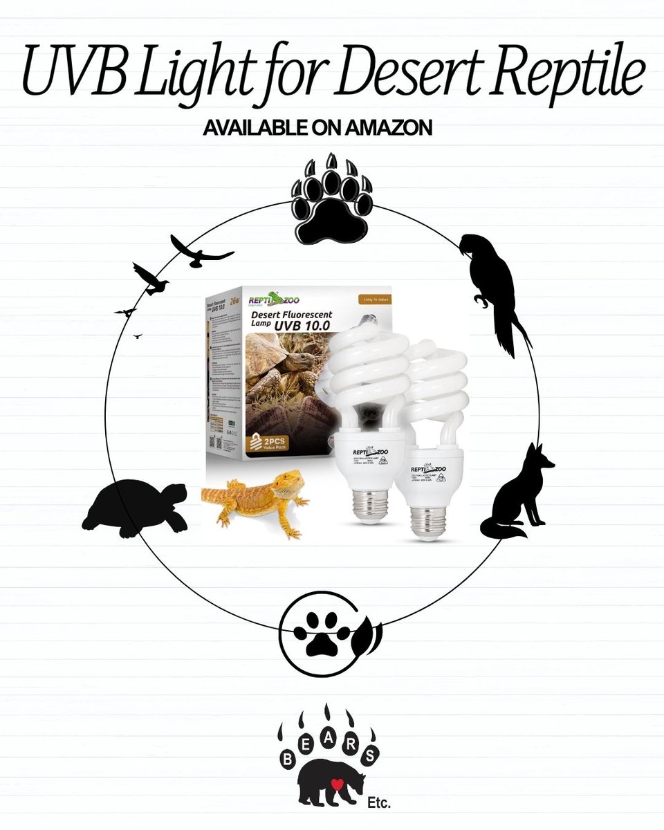 BearsEtcTX's tweet image. #WishlistWednesday We are in need of additional UVB bulbs for our reptile friends. This light replaces natural rays of sunlight to ensure they can produce enough vitamins to survive. Will you light up their lives?

Amazon list in linktree
#givetoday #reptiles #wildliferescue