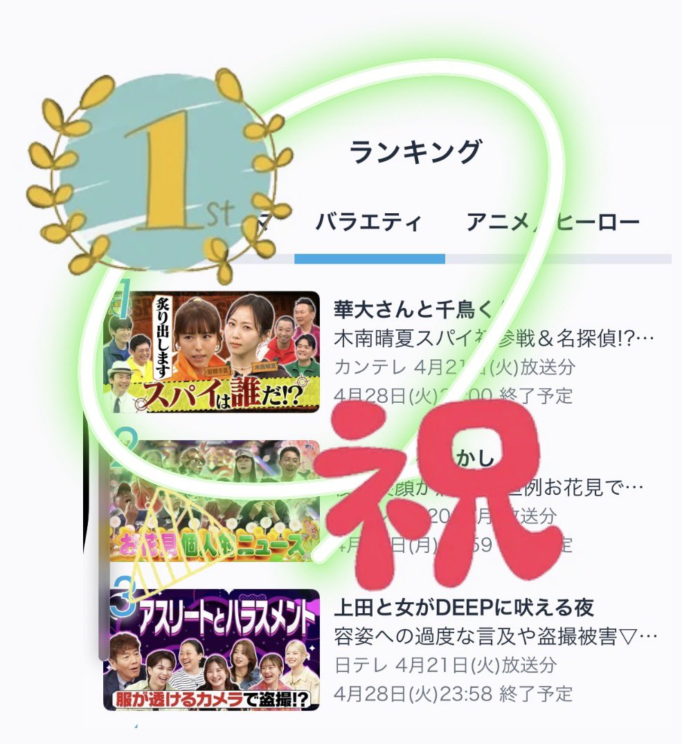 Man 会員証 4桁 1000番台 千番台 早番 華大さんと千鳥くん 🎊TVerバラエティランキング1位🎊 6️⃣週連続