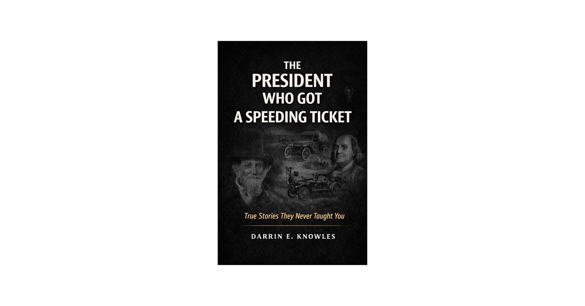 DarrinKnowles1's tweet photo. A police officer once pulled over the President of the United States for speeding. The President told him to do his job. The officer did. 199 stories like this. The President Who Got a Speeding Ticket.