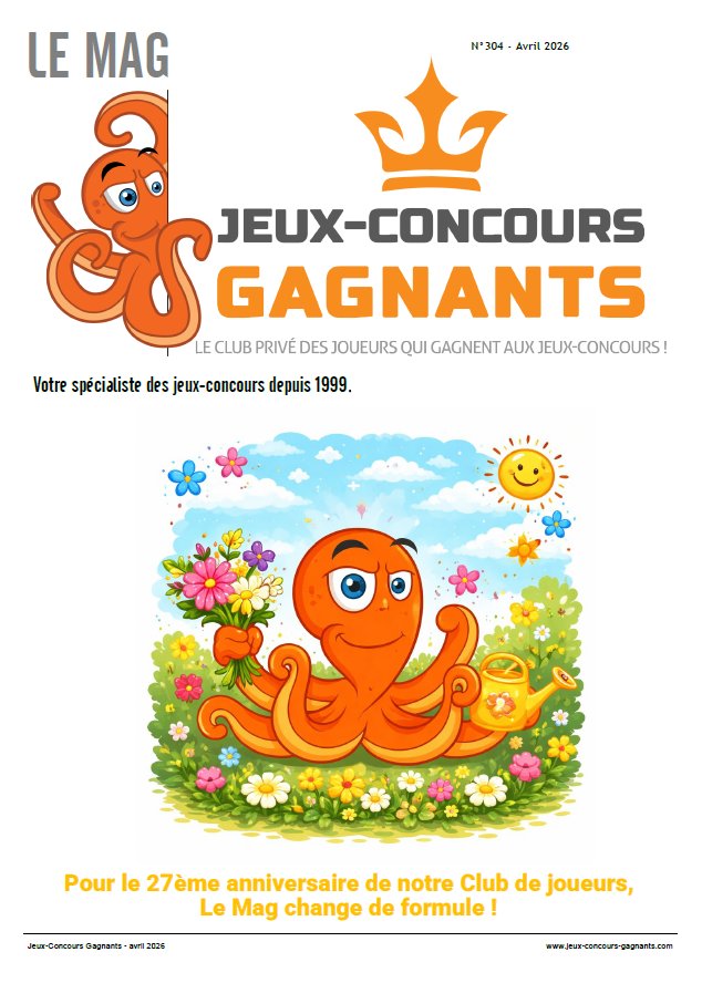 Jeux-Concours Gagnants tweet media