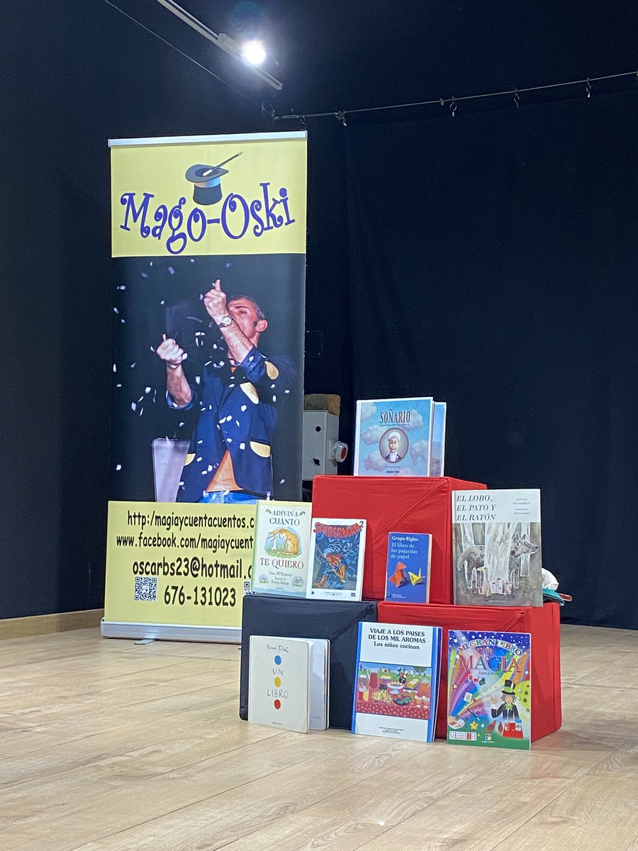 CP_FVillalobosB's tweet photo. Gracias a la Diputación por acercar el mundo de la magia y los libros. Y gracias al mago Oski por hacernos creer que no hay nada imposible 🪄 https://t.co/H4KauCssm0