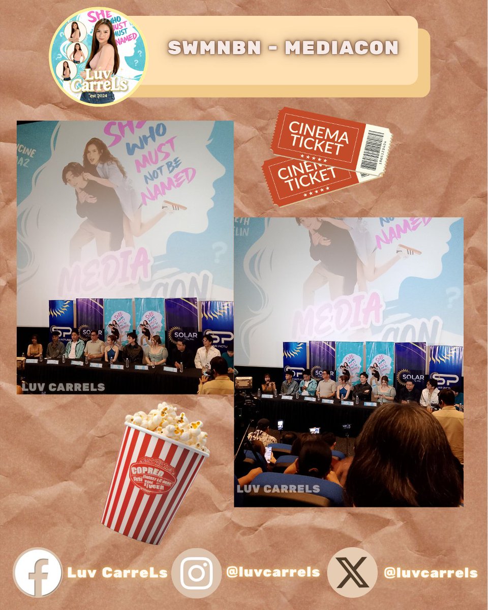 LuvCarreLs's tweet photo. 𝐒𝐡𝐞 𝐖𝐡𝐨 𝐌𝐮𝐬𝐭 𝐍𝐨𝐭 𝐁𝐞 𝐍𝐚𝐦𝐞𝐝 Mediacon 💛 we're so proud of you our beloved girl 😍🥰
We're encouraging y'all to watch 𝐒𝐡𝐞 𝐖𝐡𝐨 𝐌𝐮𝐬𝐭 𝐍𝐨𝐭 𝐁𝐞 𝐍𝐚𝐦𝐞𝐝 this coming April 29! 🎟️🍿🎥
📸: @dnlaxchin
#SWMNBNMediaCon #FrancineDiaz https://t.co/s2jnhD5FD8