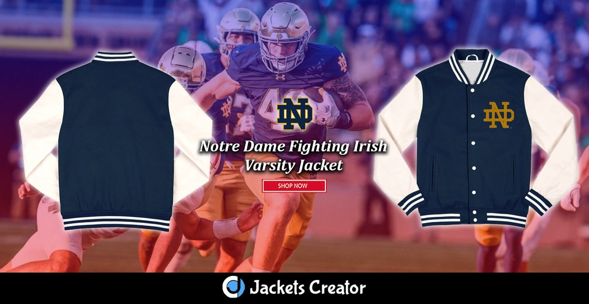jacketscreator's tweet image. ☘️ Notre Dame Jacket – 40% OFF!Classic game day look 🏈💙

🛒 jacketscreator.com/product/notre-…

#NotreDame #CollegeFootball #WinterSale #Streetwear #JacketDeal