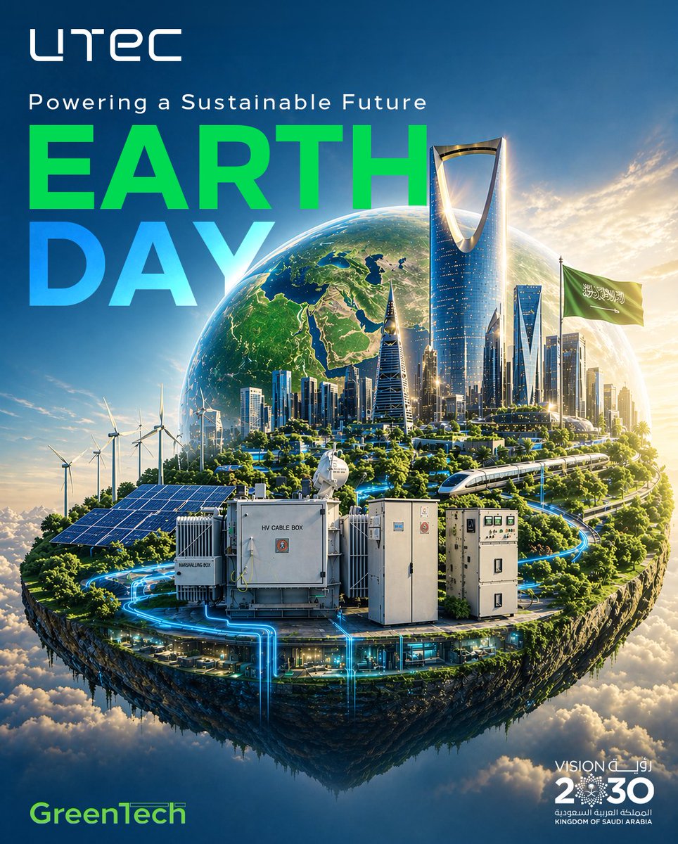 Utec_ksa's tweet photo. UTEC continues to play a crucial role in enabling a more efficient and sustainable infrastructure, supporting the future of the Kingdom’s energy sector.

#UTEC 
#PoweringCities 
#EmPoweringLife 

#vision2030
#EarthDay https://t.co/seGNPFcKAx