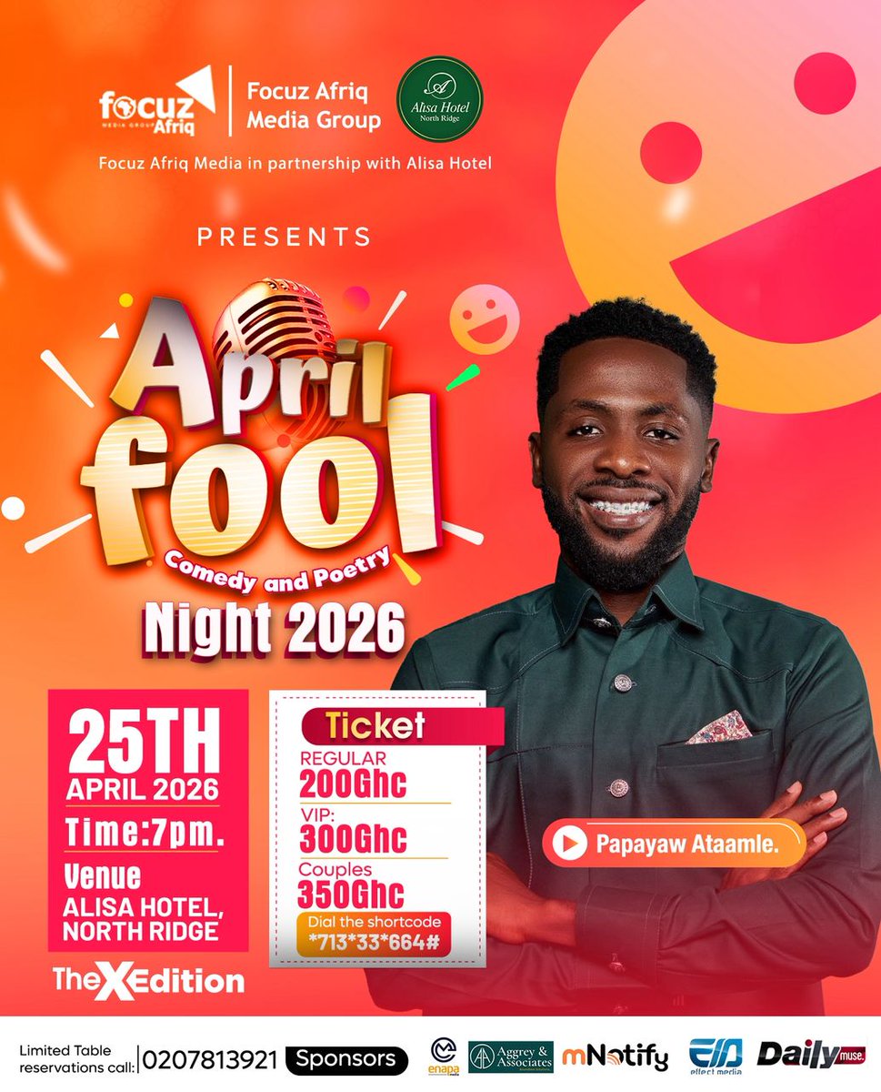 Good jokes, great company, unforgettable night 😂 Lock in your spot with *713*33*664# #AprilFoolNight26 #AlisaHotel