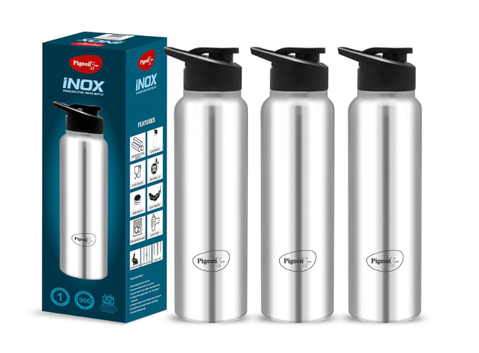 GrabOnIn's tweet image. Pigeon Inox Hydra 900ml Bottles (Pack of 3) ₹443 😍✨

👉 Buy now:  amzn.to/4vOFENu

#WaterBottles #KitchenEssentials #Pigeon #DealAlert #ShopNow