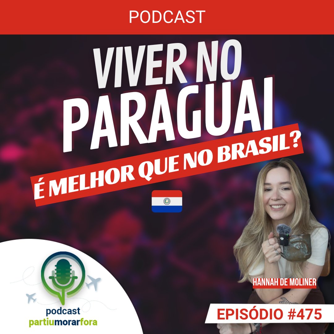 Novo podcast no ar! Ep 475 Viver no Paraguai é melhor que no Brasil? Por que tantos brasileiros estão indo pra lá?

creators.spotify.com/pod/profile/va…

#Podcast #PartiuMorarFora #MorarFora #Paraguai #MorarNoParaguai