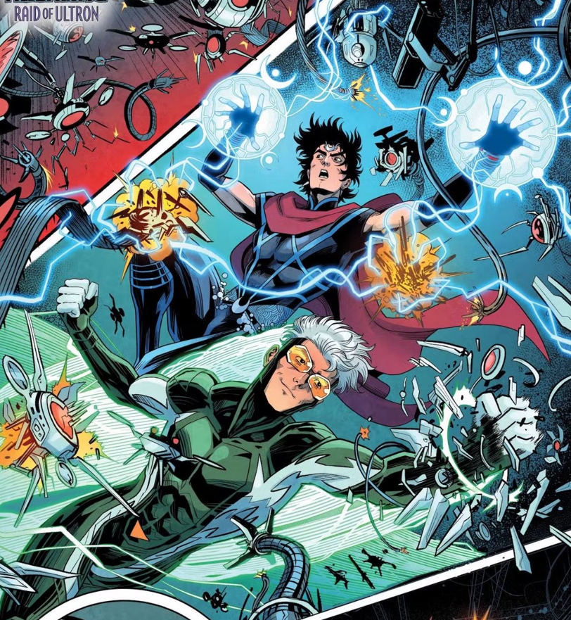 PudessemOWL's tweet image. Is this the first time that Tommy has the "colored light" style when he's running?
Does this have any meaning?
A. Tommy also has magic, just like Billy and Wanda.
B. Nothing at all. It's just an artist's habit.

#TommyShepherd #Speed #YoungAvengers