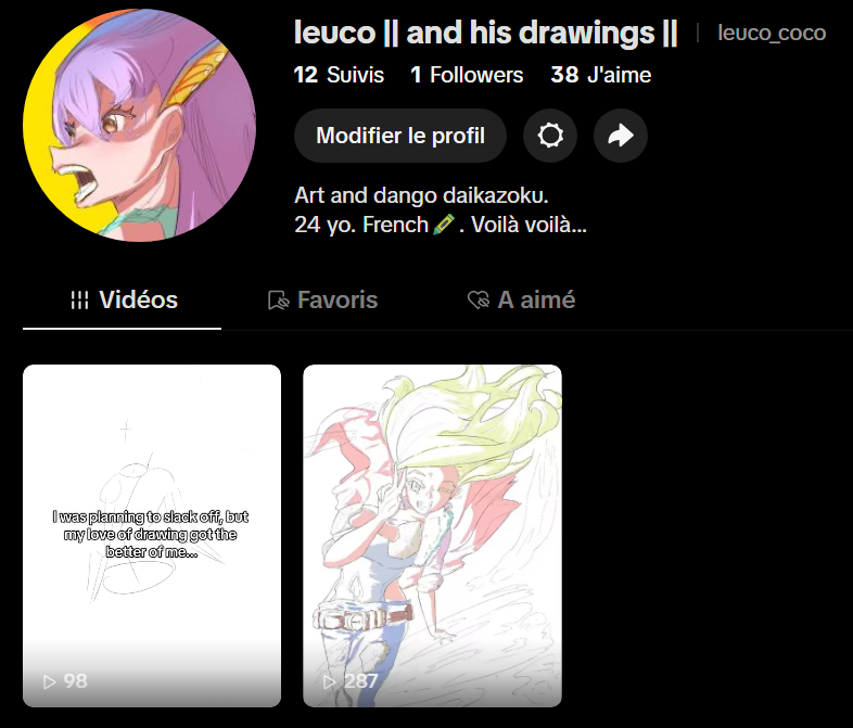 LeucoInRespect's tweet photo. I've started a TikTok, in case anyone's interested 👀

@leuco_coco https://t.co/p9MDPN0zzP