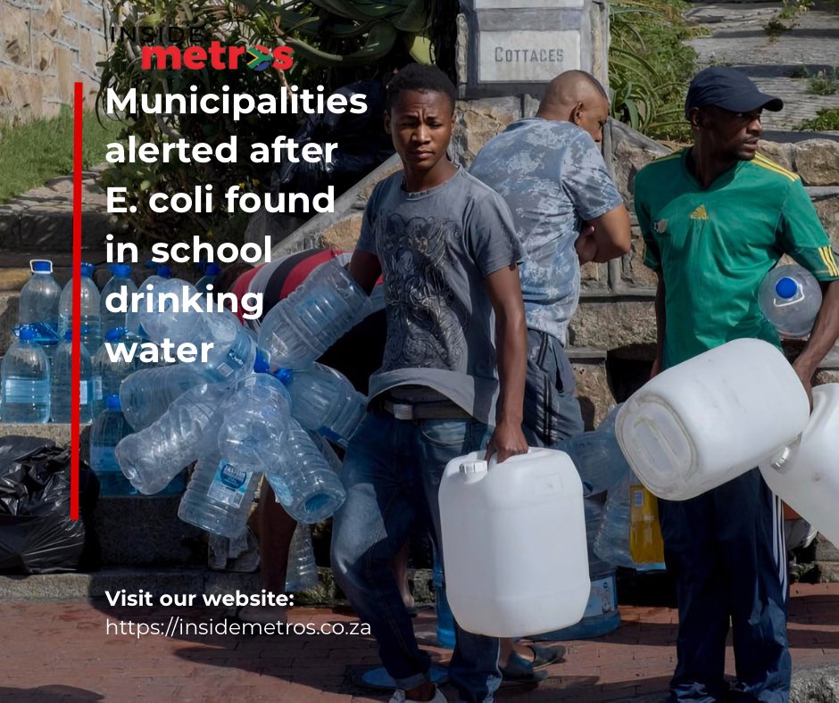 insidemetrosza's tweet image. A number of municipalities are under scrutiny after #ecoli contamination was detected in drinking water at schools within their jurisdictions, raising concerns about compliance with basic water quality standards.
For more: insidemetros.co.za/2026/04/22/mun…
#waterquality #insidemetros