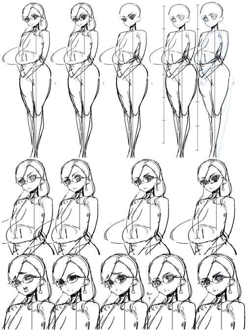 今いちばんちんぽに来るのは弁当屋のおばちゃんじゃなくて「子供の担任教師(年下不倫相手)の前でだけ猫みたいになっちゃう、普段教育ママを演じてストレス溜めてるドスケベおばさんだ!!!」となり、結局一日体形とツン顔デレ顔スケベ顔の三つ揃ったキャラデザを追い求めて終わりました 