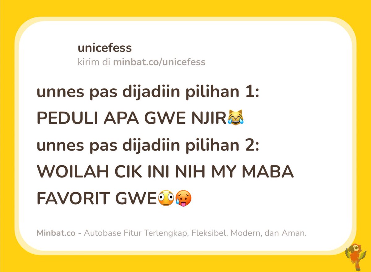 UNNES MENFESS🍌 tweet media