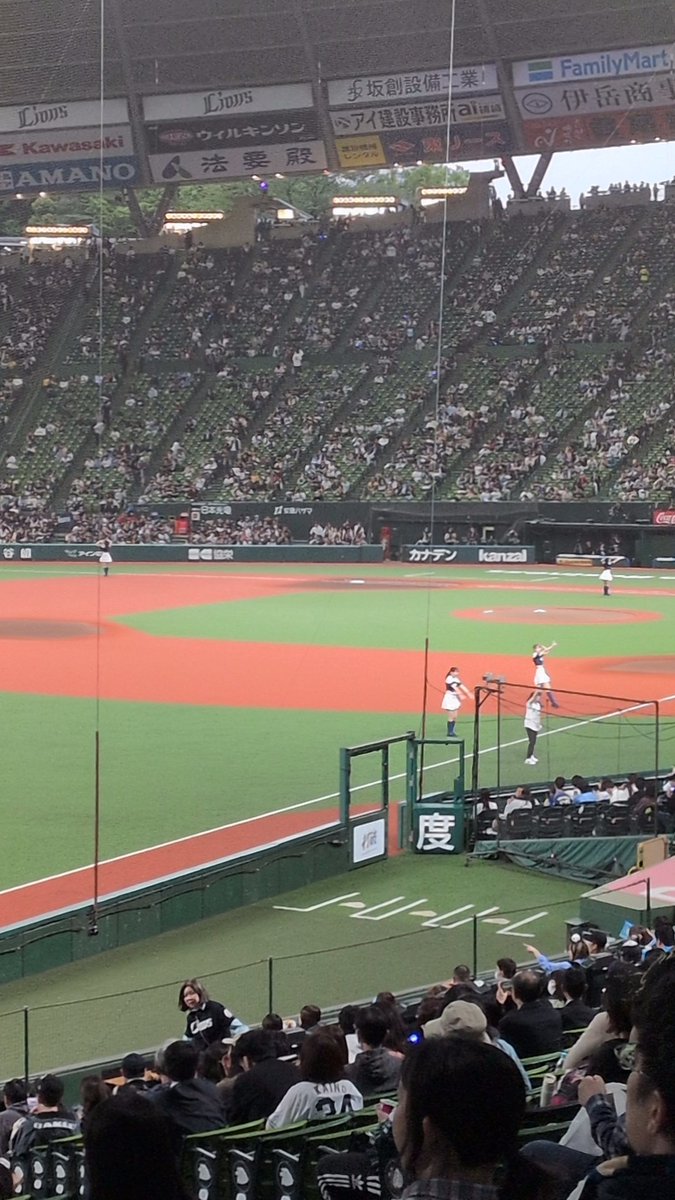ryutanna's tweet photo. 今日はベルーナドームで西武ライオンズ対ソフトバンクホークス戦を観戦！
結果は3-1で西武勝利！
西武先発の高橋選手、初回に栗原選手に本塁打を打たれるも終わってみれば3安打1失点の完投勝利！
素晴らしい！
カナリオ選手、岸選手、西川選手のマルチ安打も良かったです！
久々のプロ野球面白かった！ https://t.co/n3b5rp4Eah