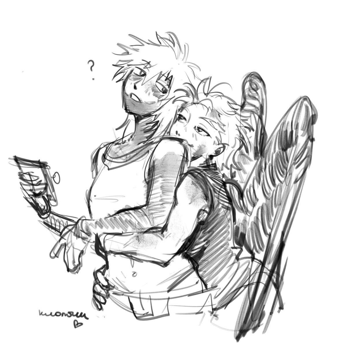 Мне сегодня грустно, поэтому хотела нарисовать что-то милое 🫠
Fem! #Dabihawks