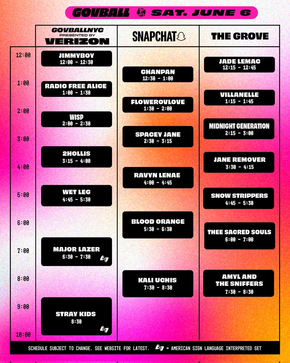 LeeKnowBrasil's tweet image. ↱#AGENDA 🐰 22.04.26↲ STAY, já marca na agenda!

Os horários oficiais das apresentações no Governors Ball Music Festival, em Nova York, foram divulgados. O Stray Kids se apresentará no palco principal, em 6 de junho (sábado), às 21:30 (BRT).

#스트레이키즈 #리노 #LEEKNOW