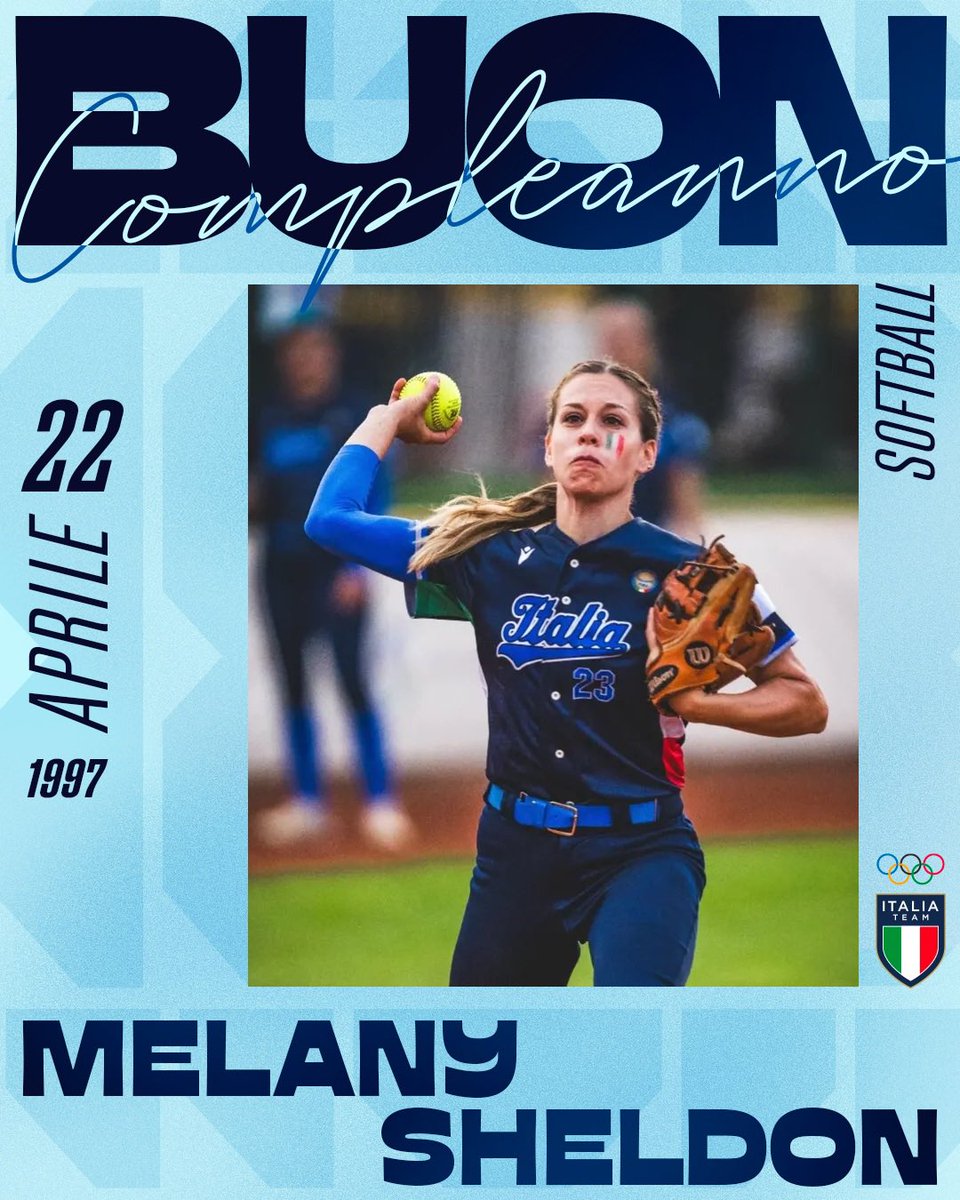 ItaliaTeam_it's tweet image. Oggi festeggiamo una grande atleta 💙

Facciamo tutti gli auguri a Melany Sheldon! 🥳🎂

#ItaliaTeam #HappyBDay @FIBSpress